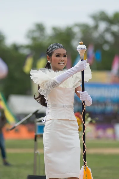 Sport dag parade in Thailand — Stockfoto