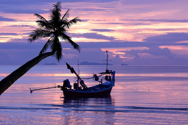 Zonsondergang strand — Stockfoto