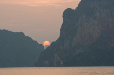 Tayland harika gün batımı