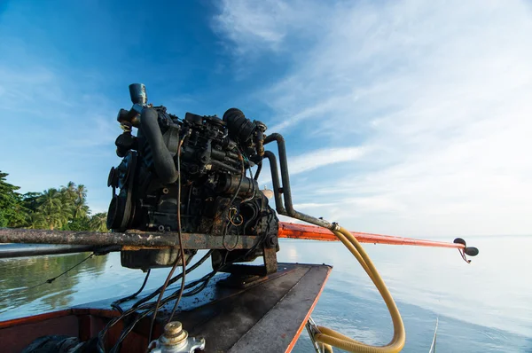 Motor av fisherman båt — Stockfoto