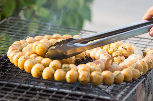 Thai food on grill — Stock Photo, Image