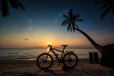 Bike on beach