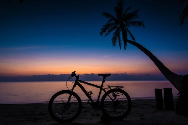 Bike on beach — Stock Photo, Image