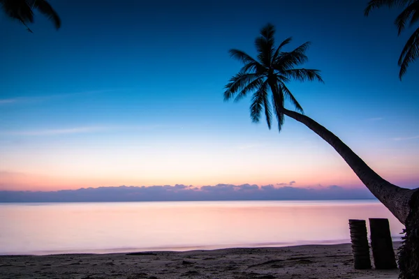 Sunset silhouette landskap — Stockfoto