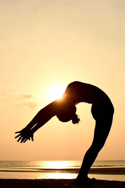 Professionelle Yoga-Frau — Stockfoto