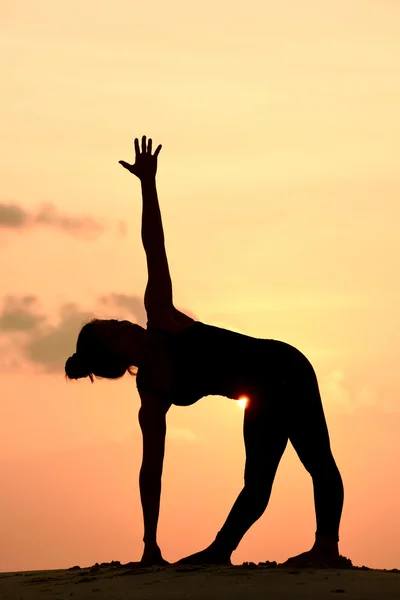 Professionell yoga kvinnan — Stockfoto