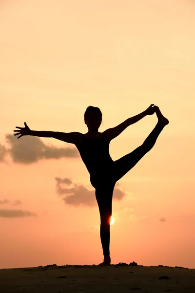 Professionelle Yoga-Frau — Stockfoto