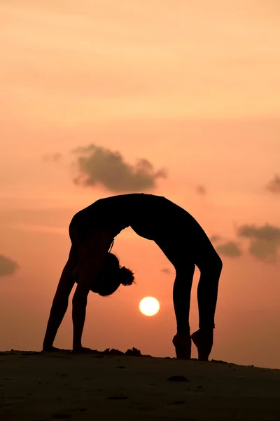 Professionelle Yoga-Frau — Stockfoto
