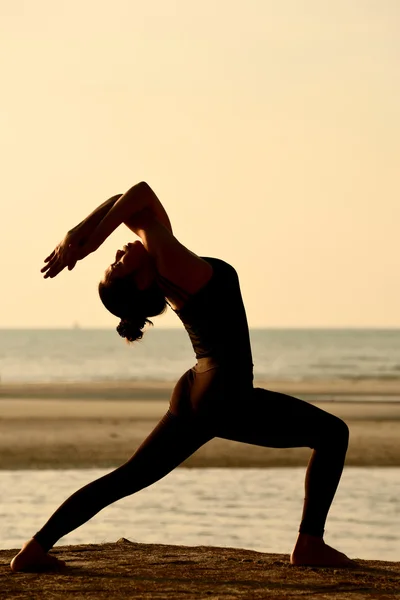 Professionell yoga kvinnan — Stockfoto