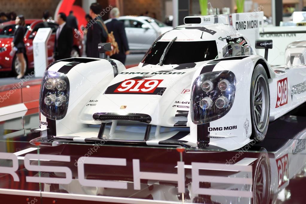 THAILAND - MARCH 24,2015:  Porch DMG MORI ,showed in Thailand the 36th Bangkok International Motor Show on MARCH 24,2015 in Nonthaburi,Thailand