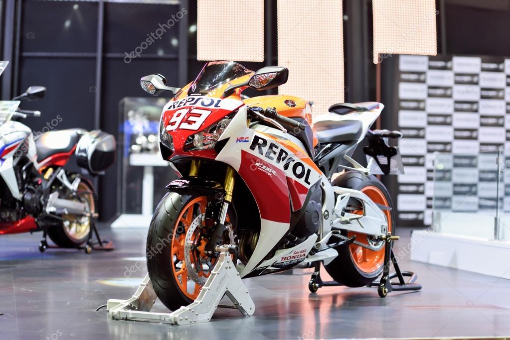 THAILAND - MARCH 24,2015: Honda CBR 1000 RR super bike ,showed in Thailand the 36th Bangkok International Motor Show on MARCH 24,2015 in Nonthaburi,Thailand