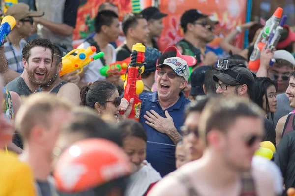 Water festival Songkran in Thailand — Stockfoto