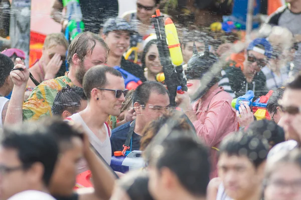 Festival de água Songkran na Tailândia — Fotografia de Stock