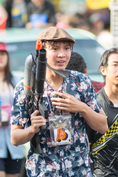 Festival del agua Songkran en Tailandia —  Fotos de Stock