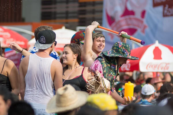 Festival de água Songkran na Tailândia — Fotografia de Stock