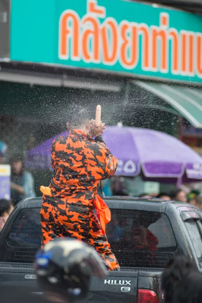 Festival de água Songkran na Tailândia — Fotografia de Stock