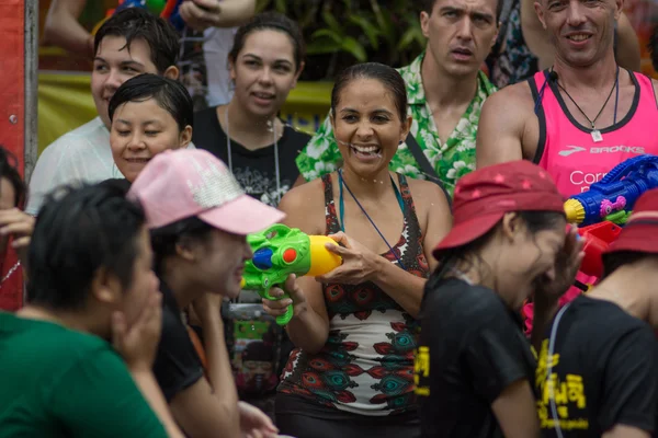 Festival de água de Songkran — Fotografia de Stock