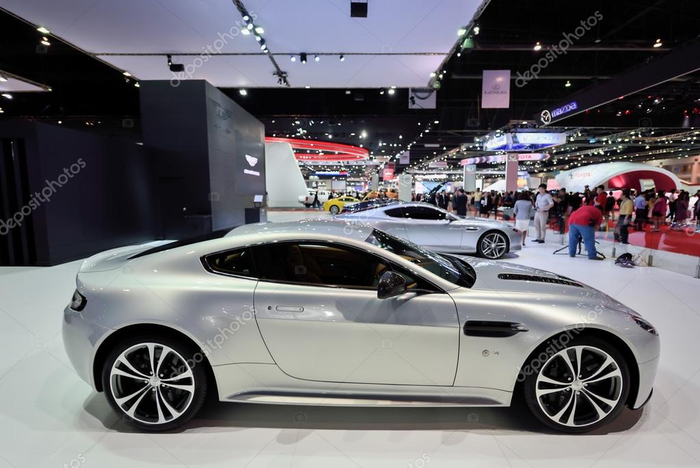 Nonthaburi,Thailand - March 24th, 2015: Aston martin booth, showed in Thailand at the 36th Bangkok International Motor Show on 24 March 2015