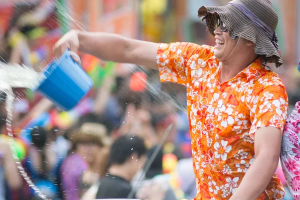 Festival dell'acqua Songkran in Thailandia — Foto Stock