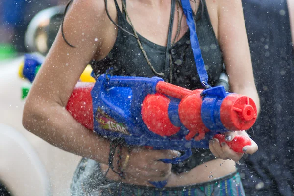 Festiwal Songkran w Tajlandii wody — Zdjęcie stockowe