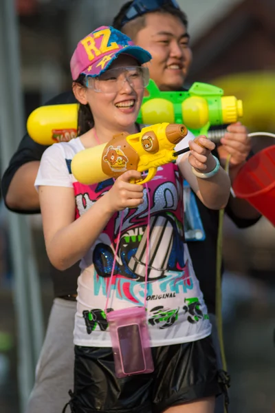 Festival de l'eau Songkran en Thaïlande — Photo