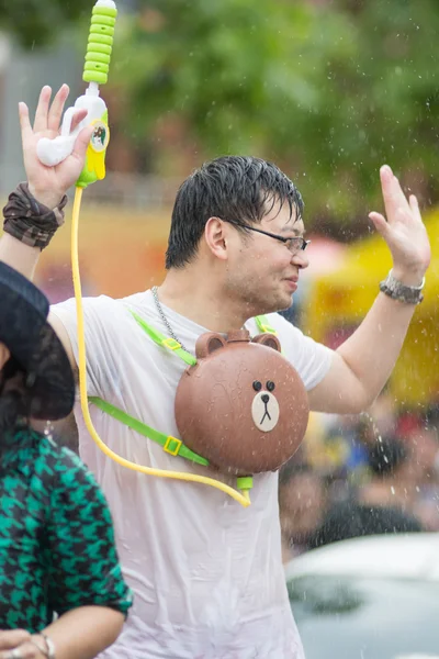 Festival dell'acqua Songkran in Thailandia — Foto Stock