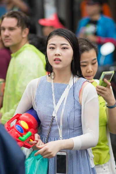 Songkran-Wasserfest — Stockfoto