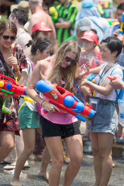 Songkran  water festival — Stock Photo, Image