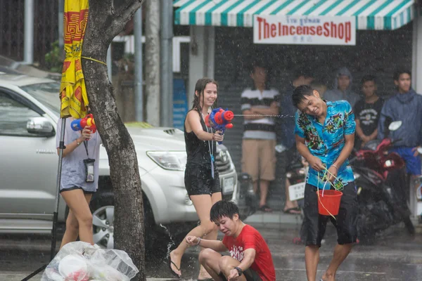 Songkran  water festival — Stock Photo, Image