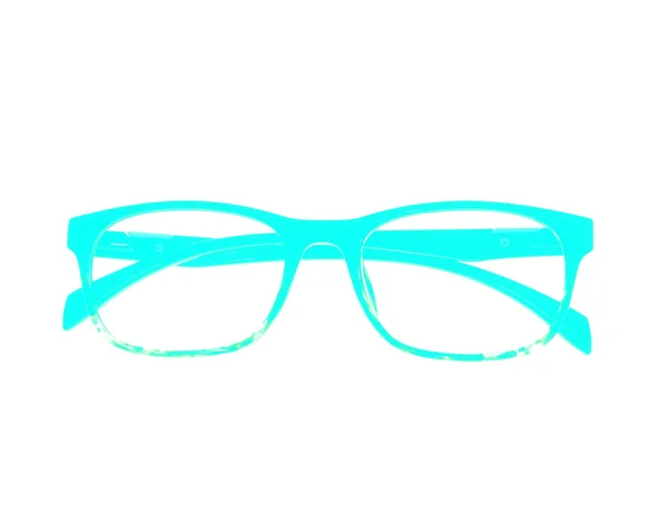 Moldura de óculos turquesa — Fotografia de Stock