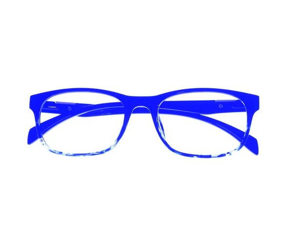 蓝眼镜框架 — 图库照片