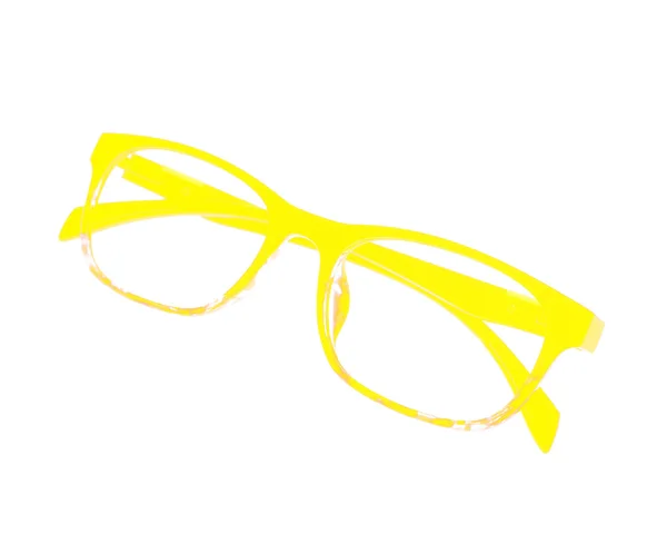 Monture de lunettes jaune — Photo