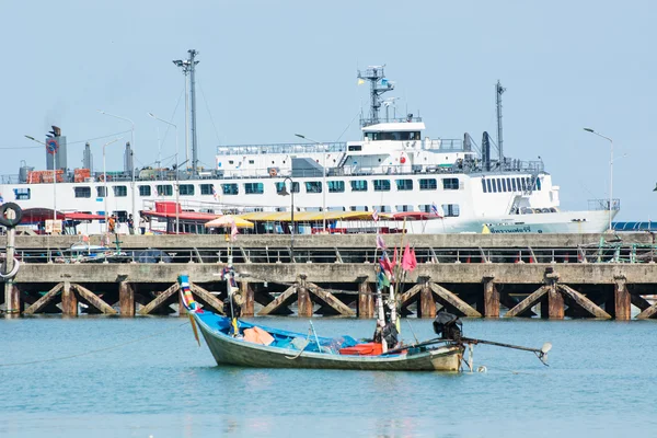 Old Nathon pier, Thailand — Stock Photo, Image