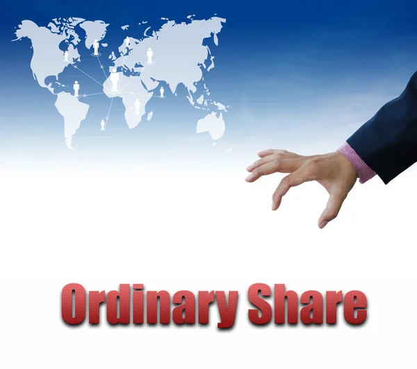 Ordinary share sign, business concept — Stock Photo, Image