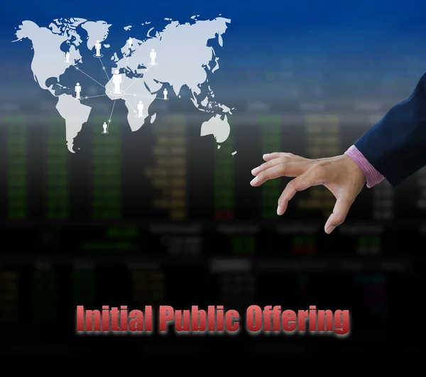 Initial public offering business concept — Stockfoto