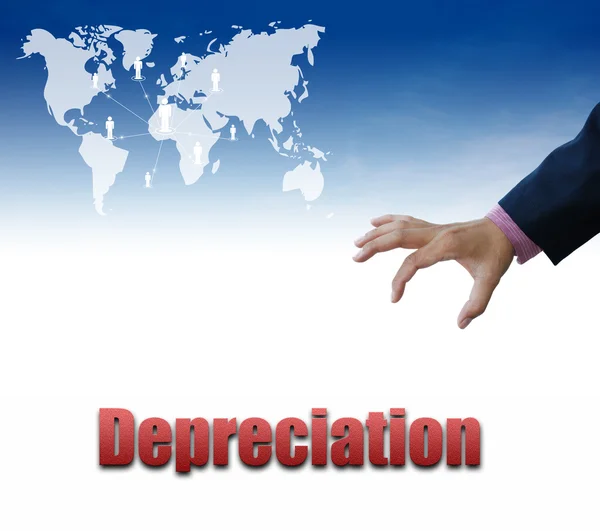 Depreciation sign, business concept — Stock Photo, Image