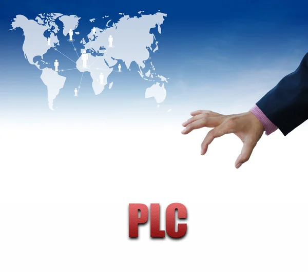 PLC sign, business concept — Stock Photo, Image