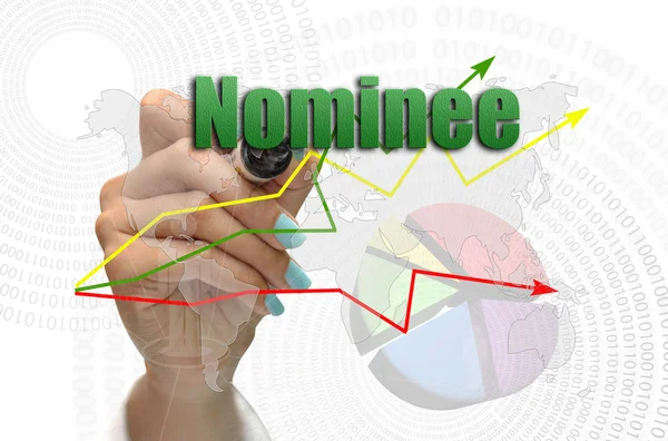 Nominee sign, concetto di business — Foto Stock