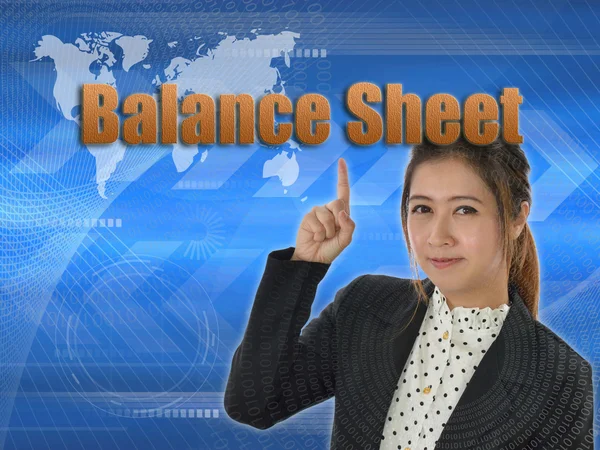 Balance sheet sign, business concept — Stock Photo, Image