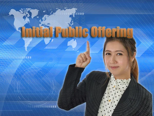 Initial public offering, business concept — Stock Photo, Image