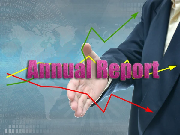 Señal de informe anual, concepto de negocio —  Fotos de Stock