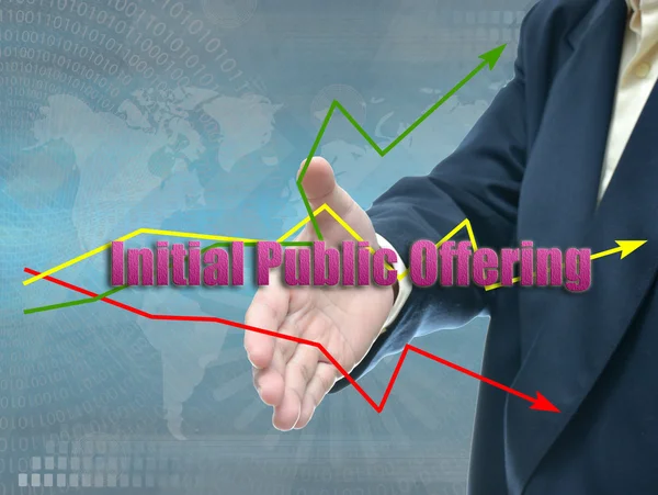 initial public offering, business concept