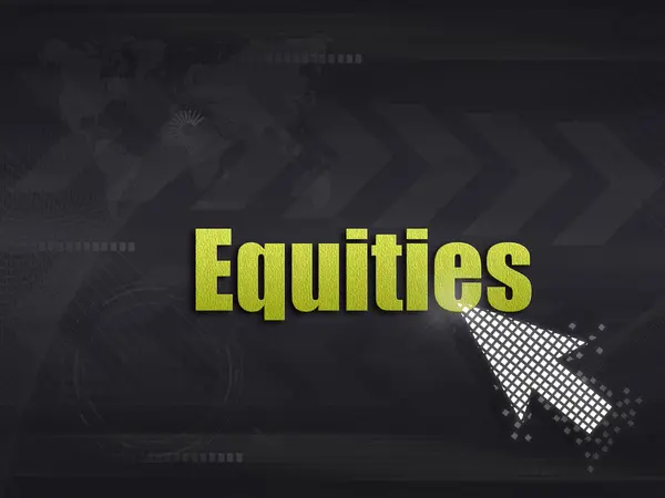 Equities sign, business concept — Stock Photo, Image