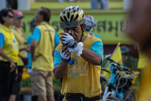 Bicicleta para o pai show emTailândia — Fotografia de Stock