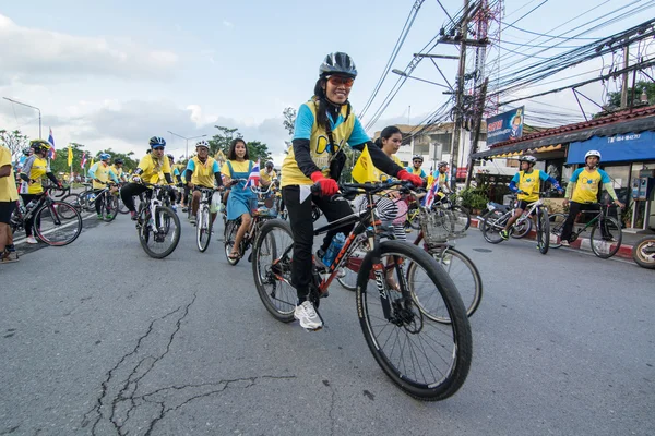 Bicicleta para o pai show emTailândia — Fotografia de Stock