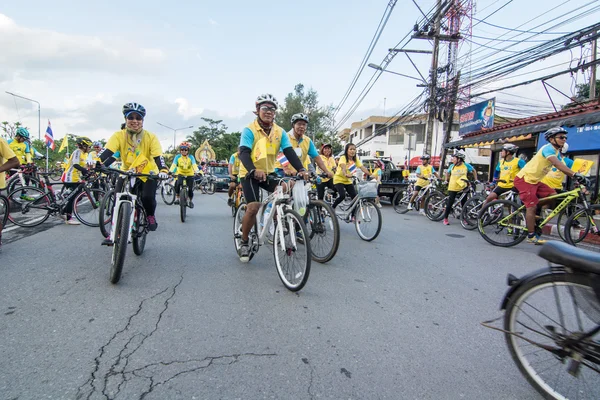 Bicicleta para o pai show emTailândia — Fotografia de Stock