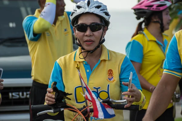 Bicicleta para o pai show emTailândia — Fotografia de Stock