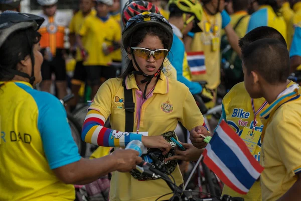 Bicicleta para o pai show emTailândia — Fotografia de Stock