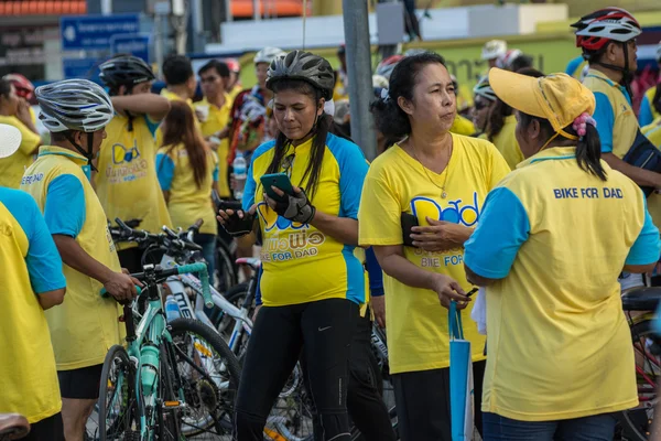 Велосипед для папы шоу в Таиланде — стоковое фото