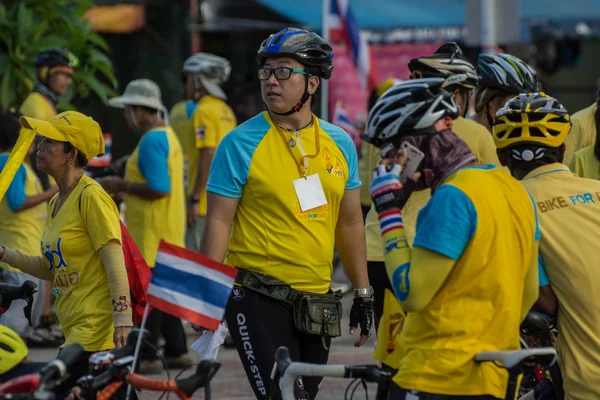 Bicicleta para o pai show emTailândia — Fotografia de Stock